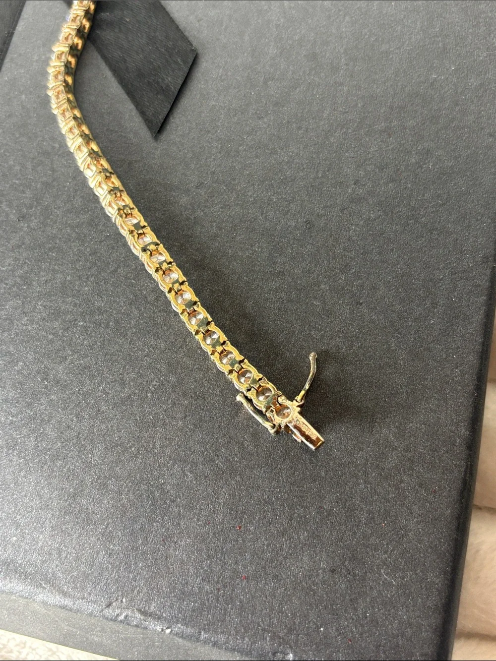 Jacmel Mauritius JCM Cubic Zirconia Statement Tennis Bracelet 8”